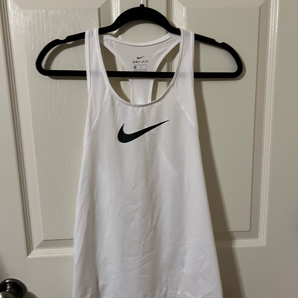 Nike White Dri-FIT tank